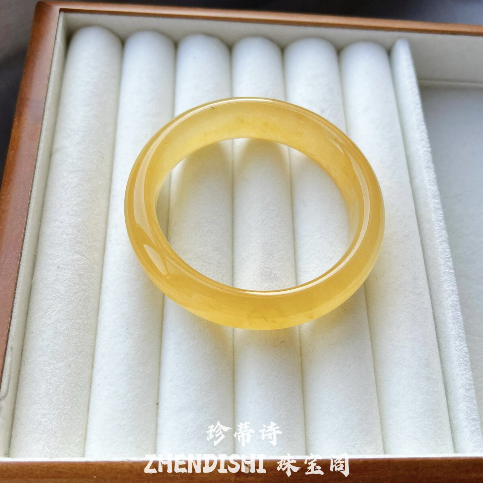 纯天然黄龙玉手镯冰种金丝玉手镯香槟金玛瑙玉髓手镯新中式送礼物