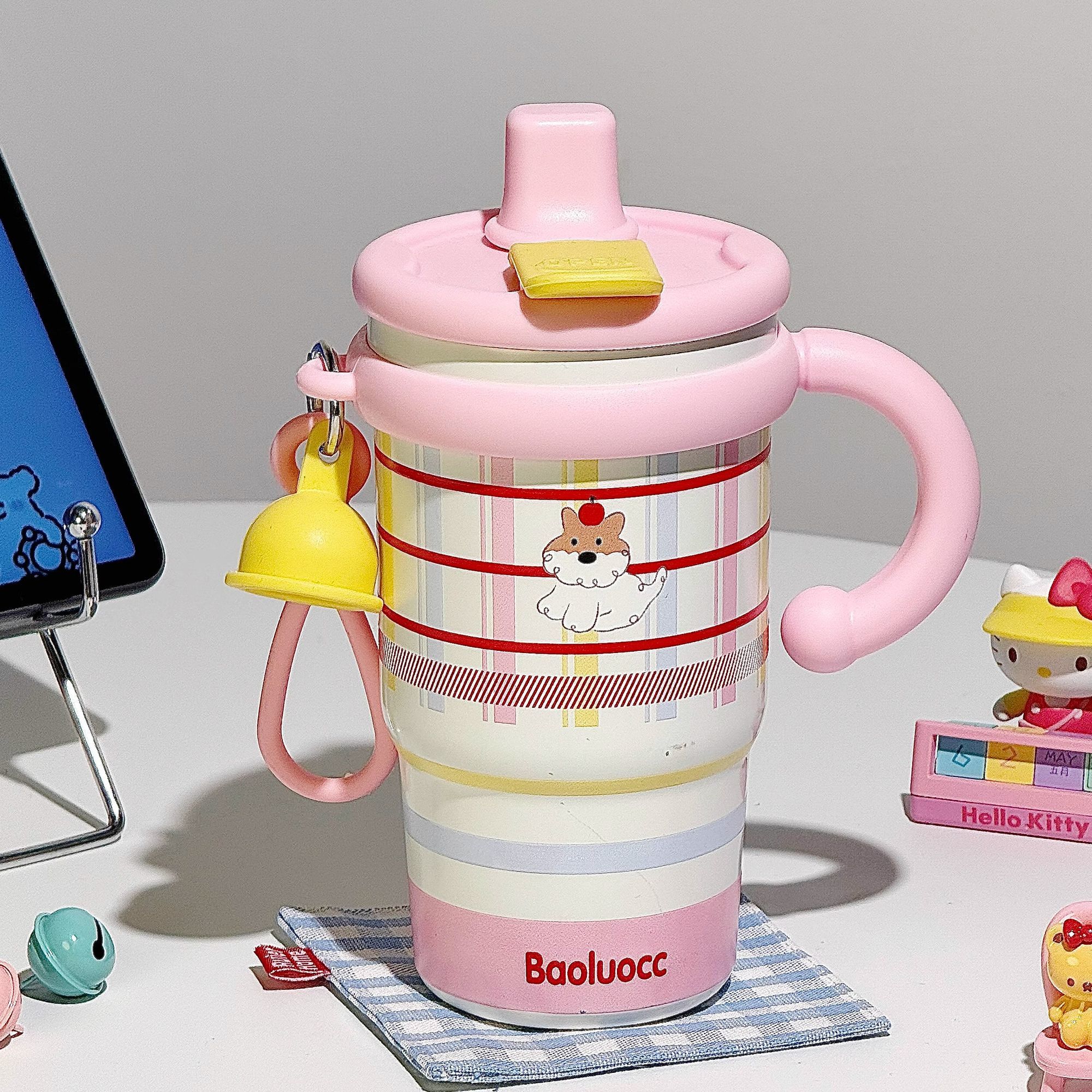 陶瓷内胆咖啡杯女生保温杯ins风大容量办公室新款水杯子网红小众