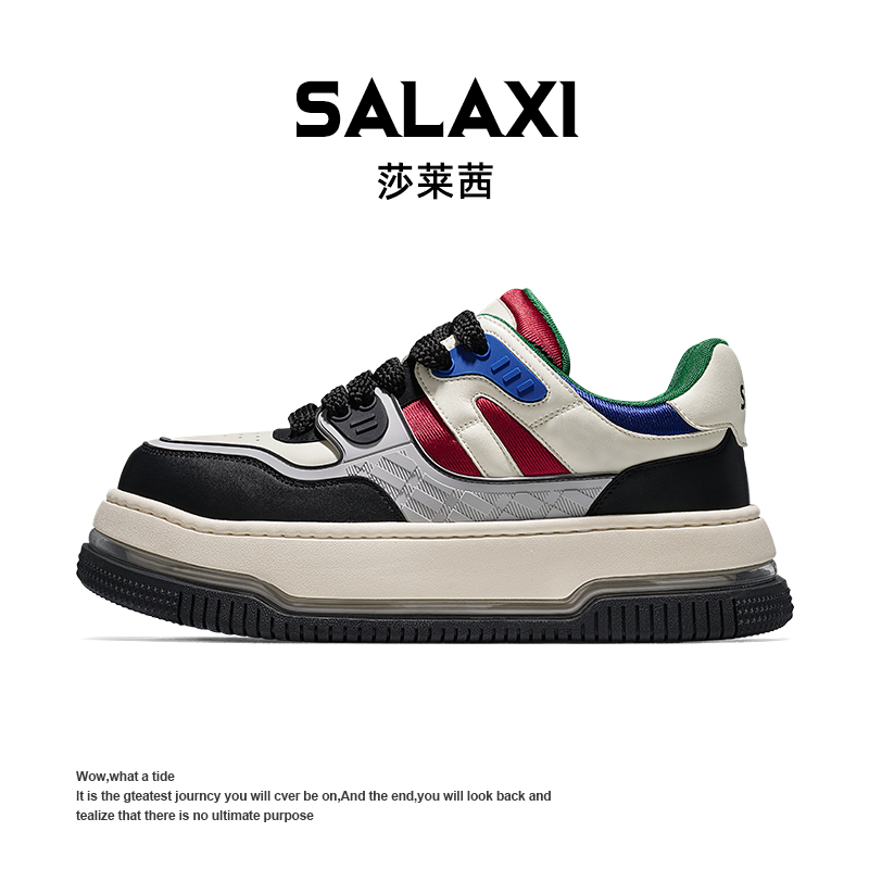 SALAXI/莎莱茜 2025冬季新品拼色男女款时尚青春潮流运动风休闲鞋