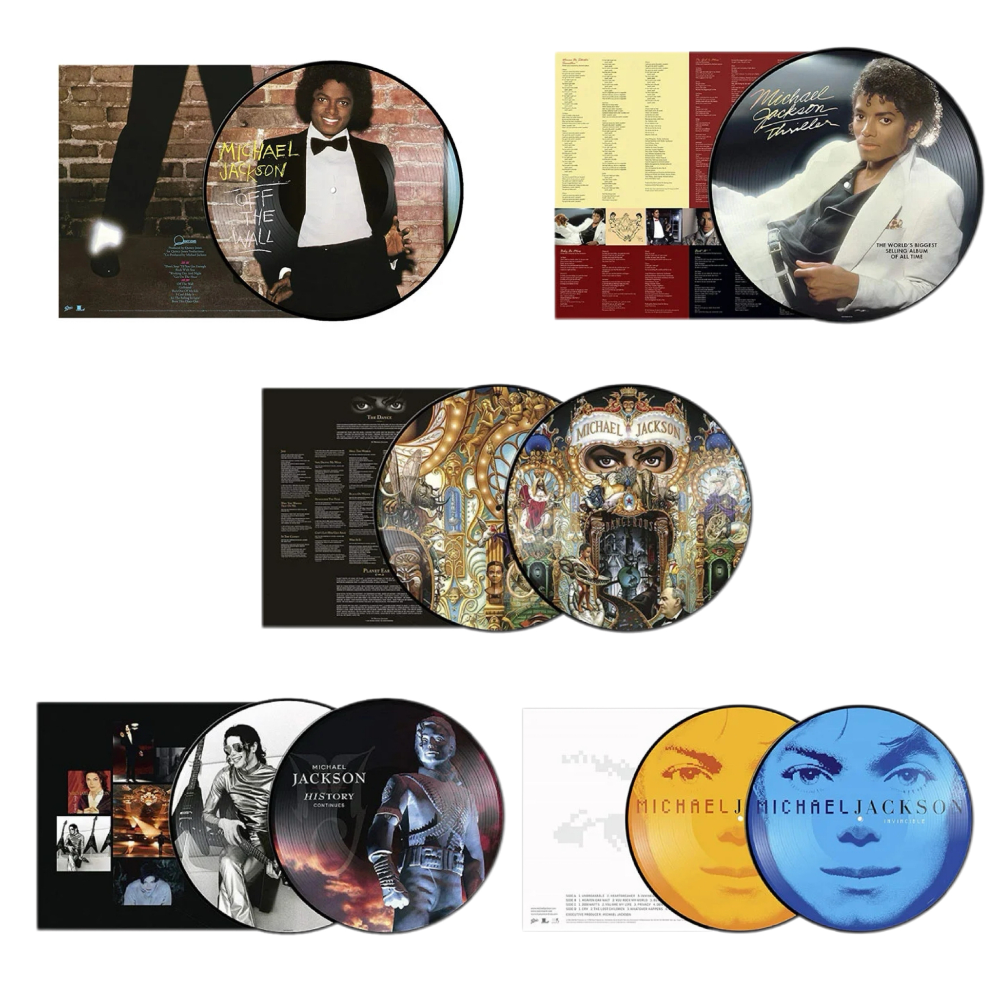 【深圳中图音像】迈克尔·杰克逊 LP 图案胶 合集