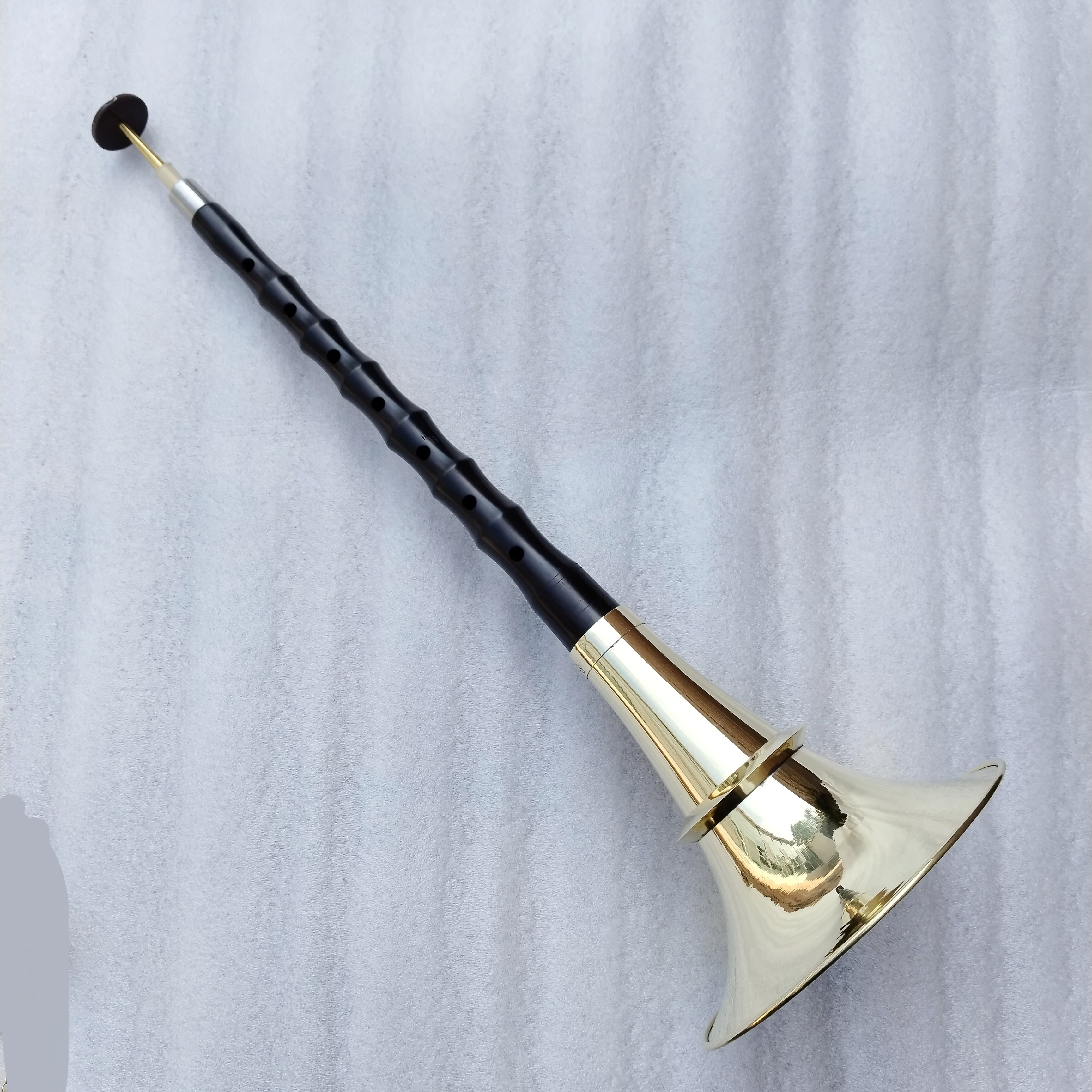 甘肃降 B 调平均孔唢呐配尖箍黄铜碗葫芦镂空天心大碗