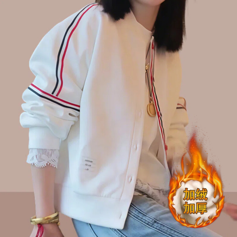 新款设计感休闲上衣女短外套2025春秋季宽松外套网红洋气炸街女装