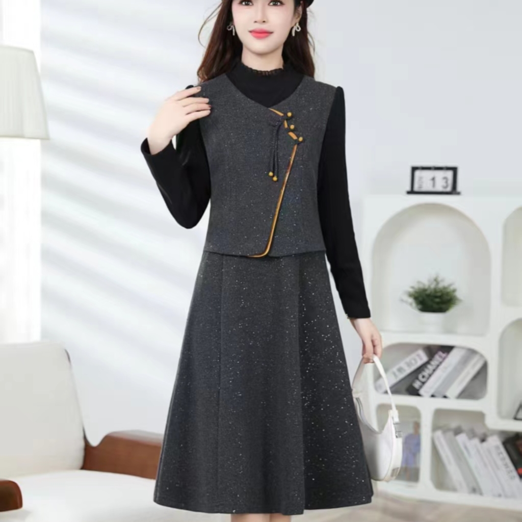 冬季新款减龄洋气显瘦气质连衣裙
