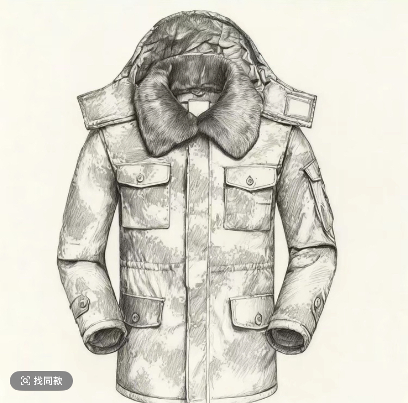 冬季户外双层加厚防寒防水迷彩军棉大衣劳保工装棉服中长款带帽子