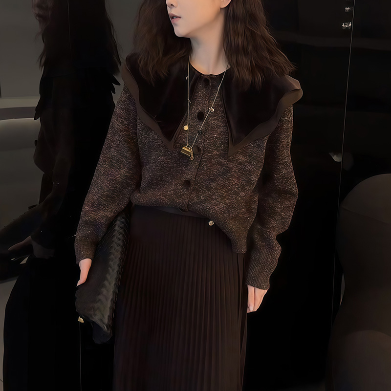 高级感秋冬时髦针织开衫2025新款百搭长袖女装休闲风个性显瘦上衣