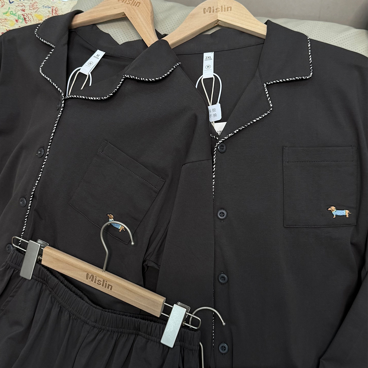 情侣睡衣女春秋抗菌纯棉长袖男士套装家居服宽松时尚家居服礼盒