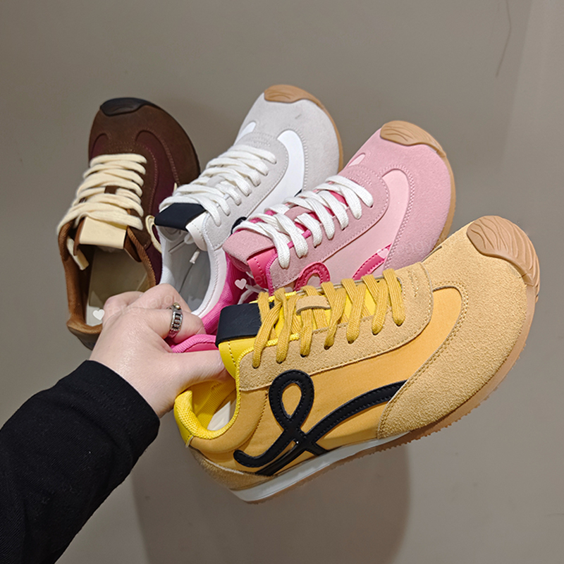 真皮德训鞋板鞋女春夏季时尚薄底休闲四季款板鞋Z801