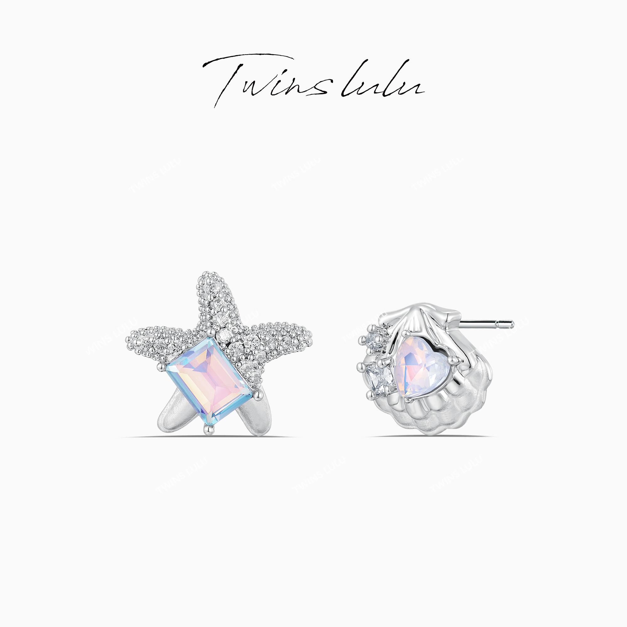 TWINS LULU 镀K金 秋上新新品精致海星扇贝耳环女款TSL2292