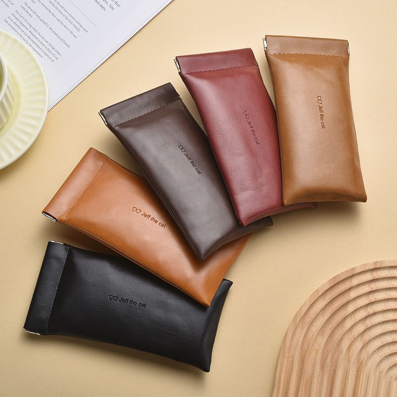 眼镜收纳包墨镜盒抗压便携式通用太阳镜收纳袋弹片自动眼镜盒女款