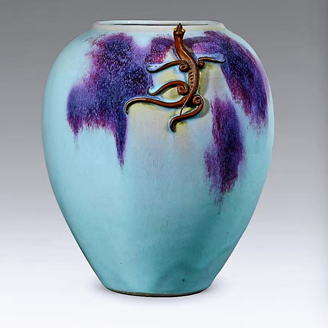 钧瓷-《螭龙尊》中国陶瓷设计艺术大师冀德强作品