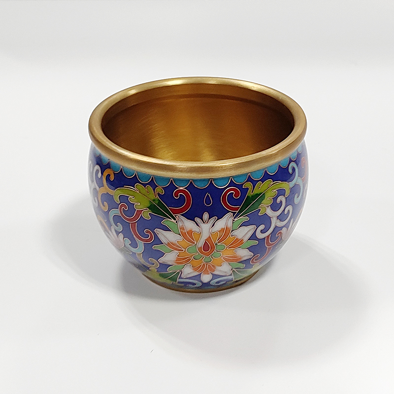 精美景泰蓝招财缸