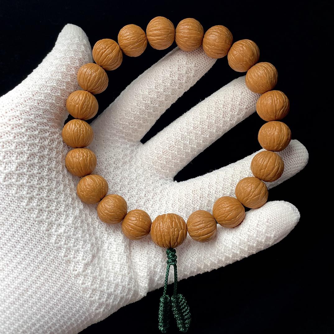 青雀出品-精品猴头凤羽手持手串精挑精卡原皮原色误差0.3猴头手串