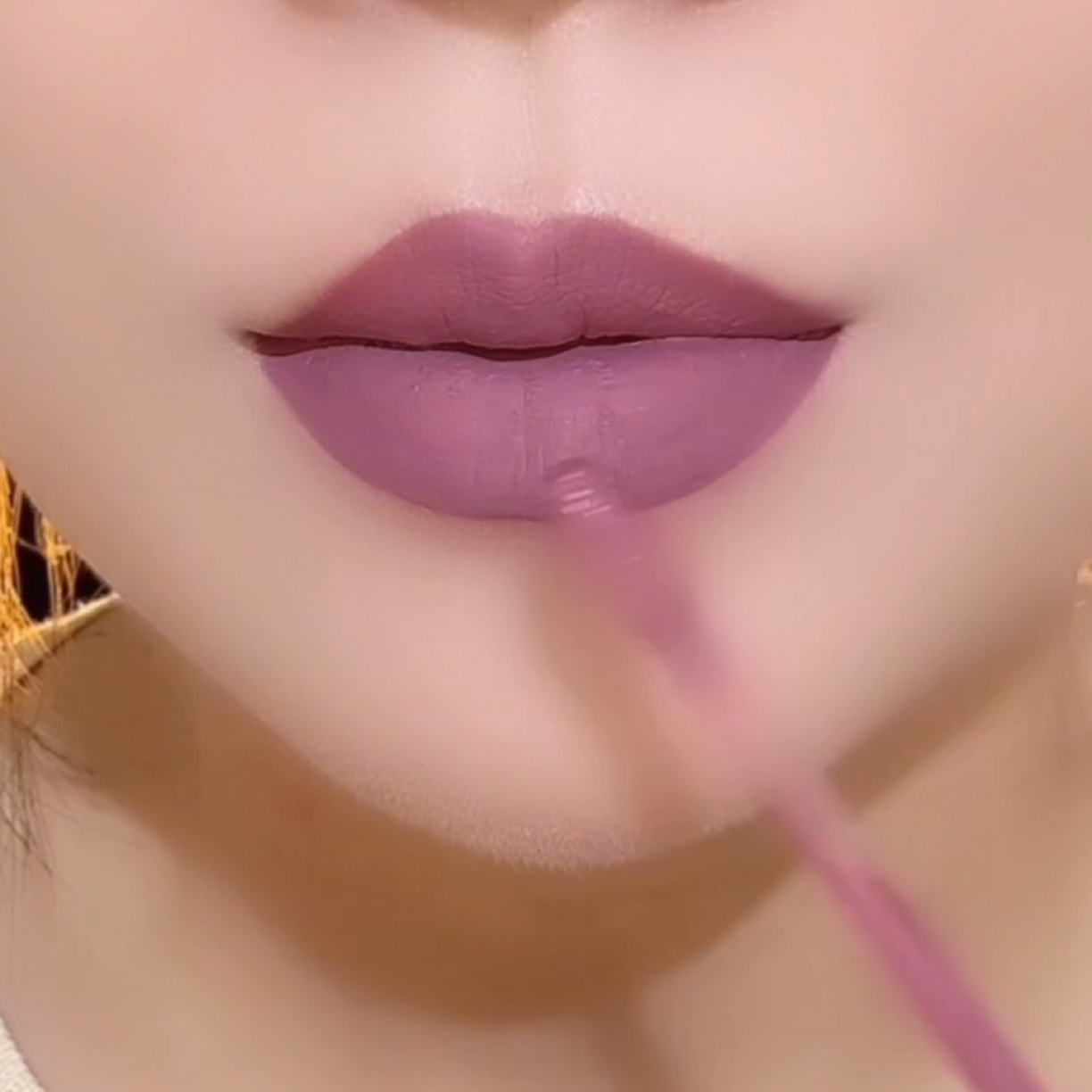烟紫不沾杯哑光唇釉