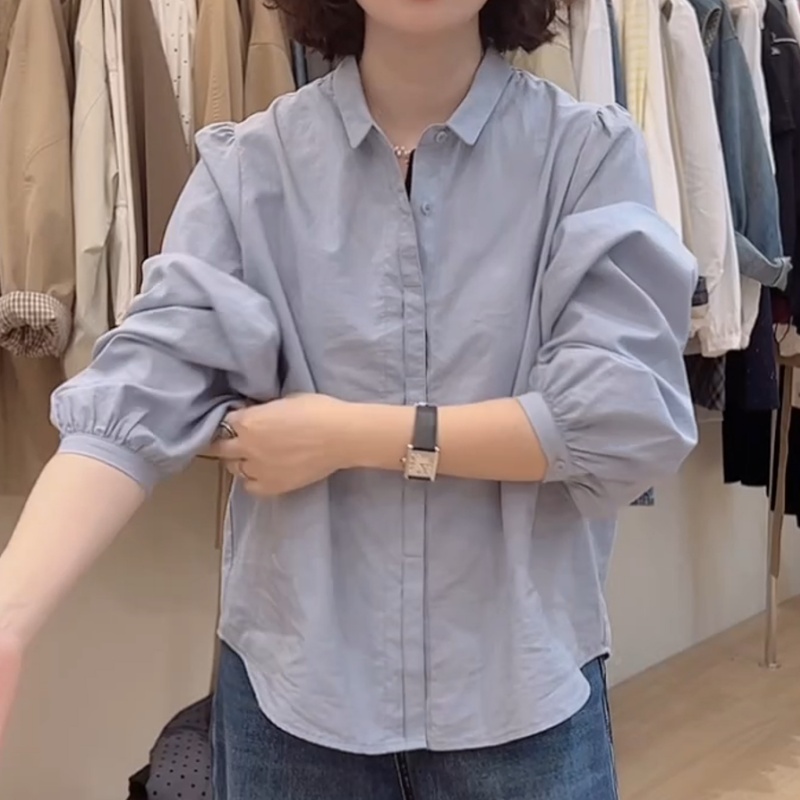 韩系精致百搭长袖衬衫2025新款衬衫LK2505995