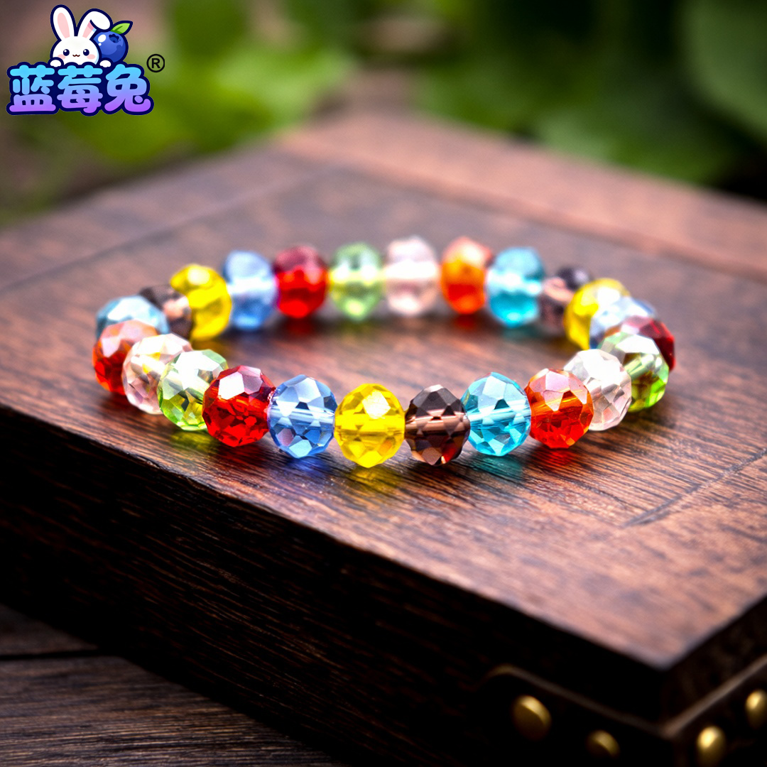 铁合金玻璃手链 儿童手链手串女童手环公主猫眼石饰品小女孩手镯