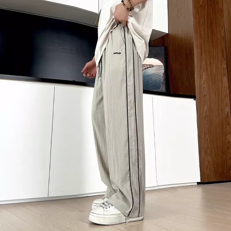 MTVO运动风长裤微弹力透气抗皱免烫休闲裤显瘦运动欧若智性风长裤