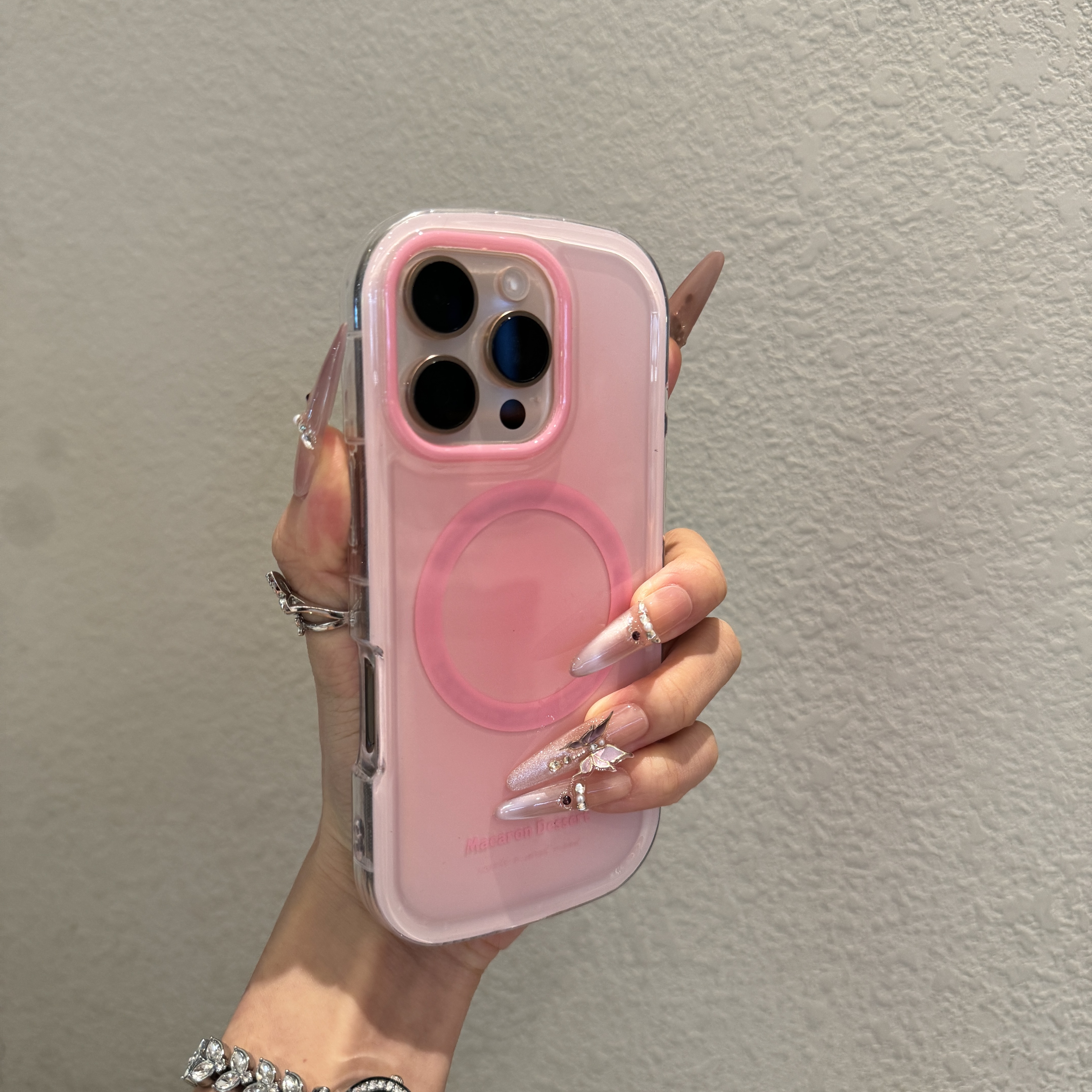 渐变果冻磁吸适用苹果16promax手机壳iphone15全包14防摔13小清新