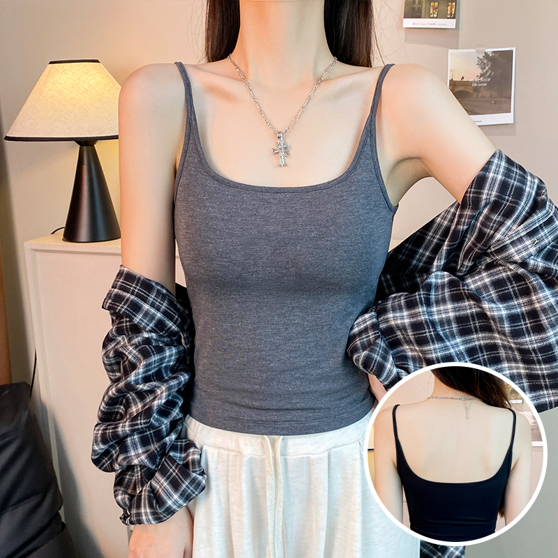 莫代尔吊带背心女春夏内搭美背修身打底显瘦遮副乳外穿百搭上衣潮