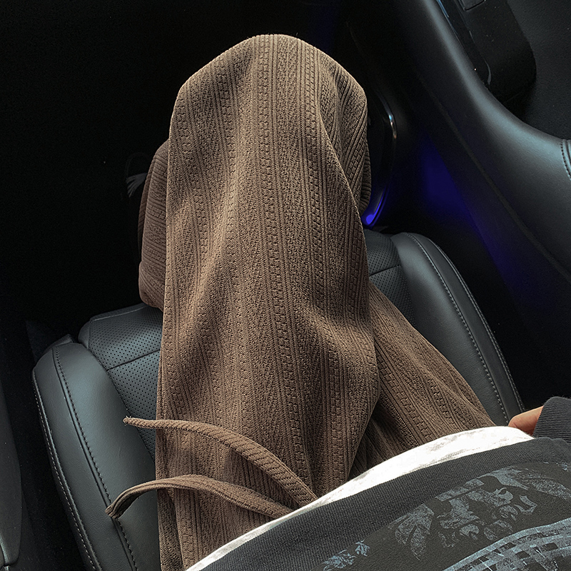 麦穗纹提花休闲裤子男秋冬日系复古vintage潮牌宽松运动直筒卫裤