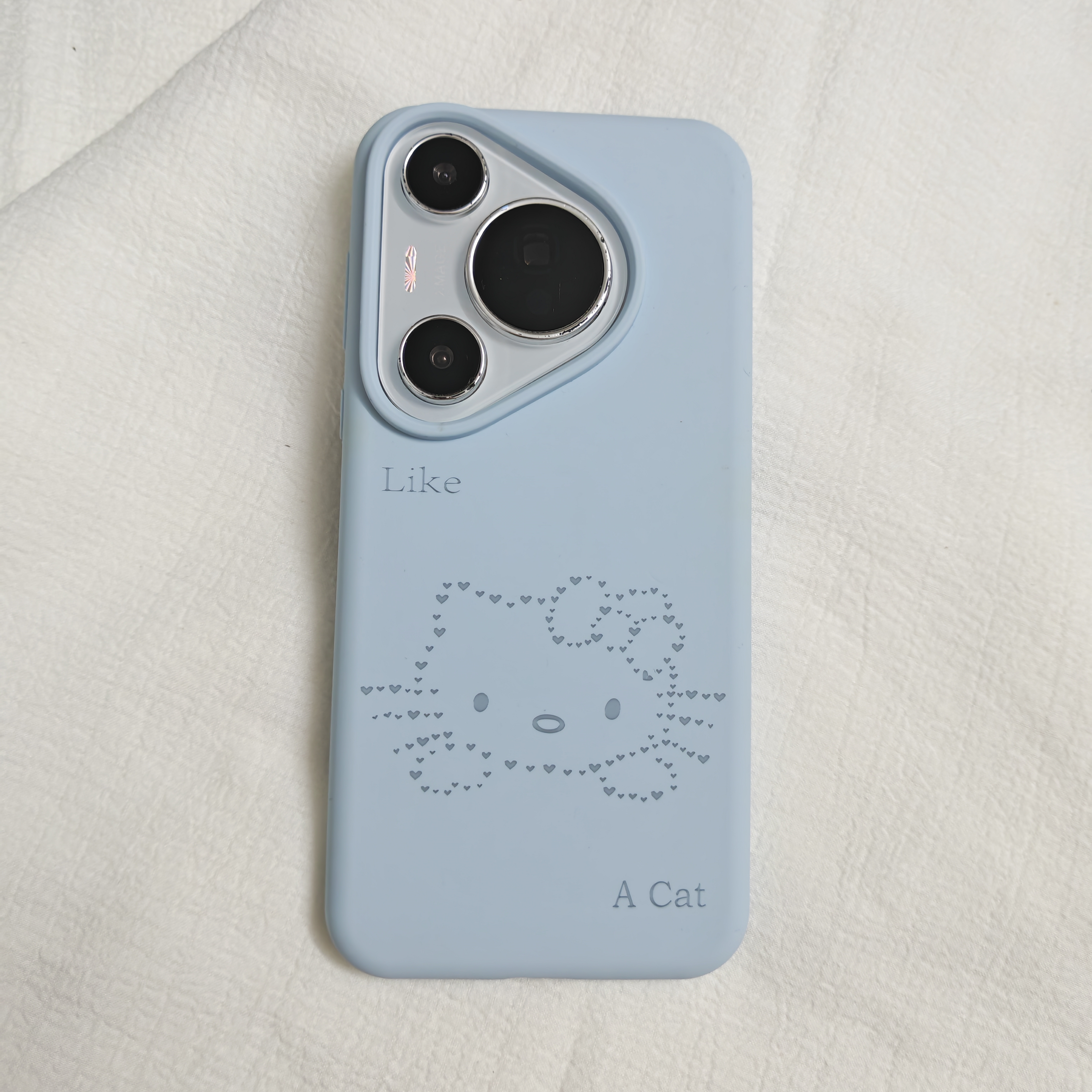 适用华为pura70pro+手机壳mate70pro卡通线条kt猫80pro情侣硅胶60