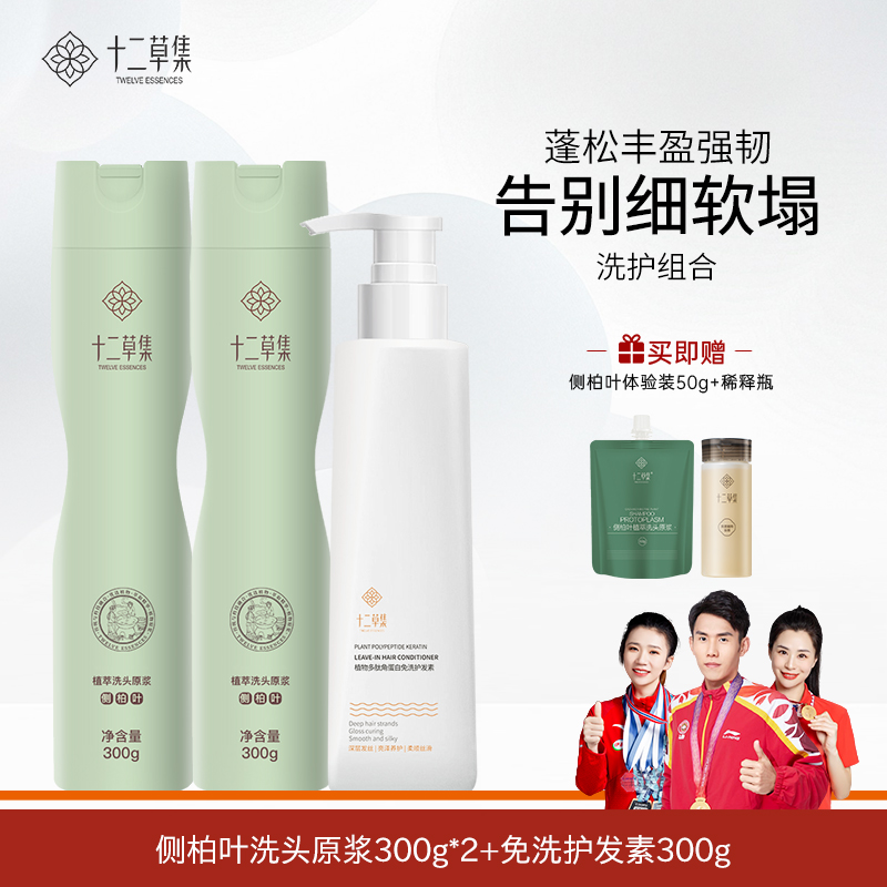 十二草集侧柏叶植萃原浆