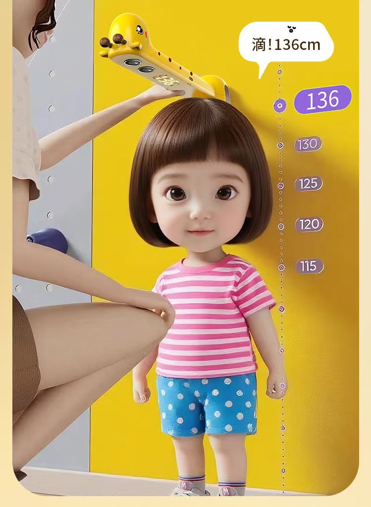 超声波身高测量依家用电子尺身高尺全自动身高测量仪