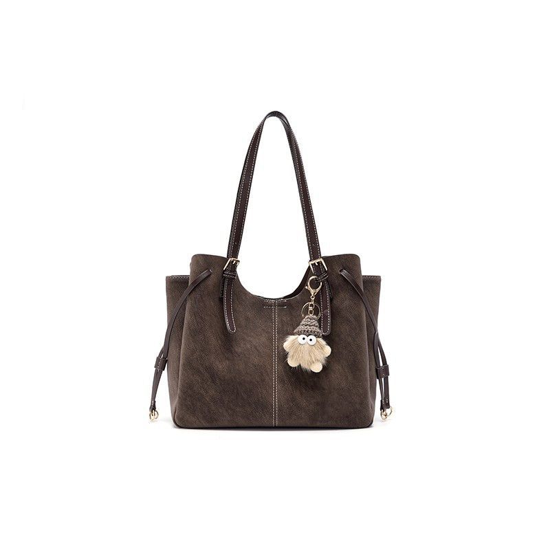 日常百搭托特包女大容量2025新款秋冬时尚简约复古通勤单肩菜篮子