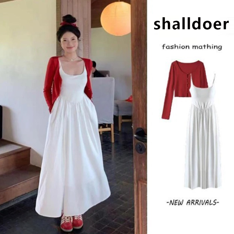 气质优雅风别致套装女士2025年春秋季新款通勤开衫连衣裙两件套女