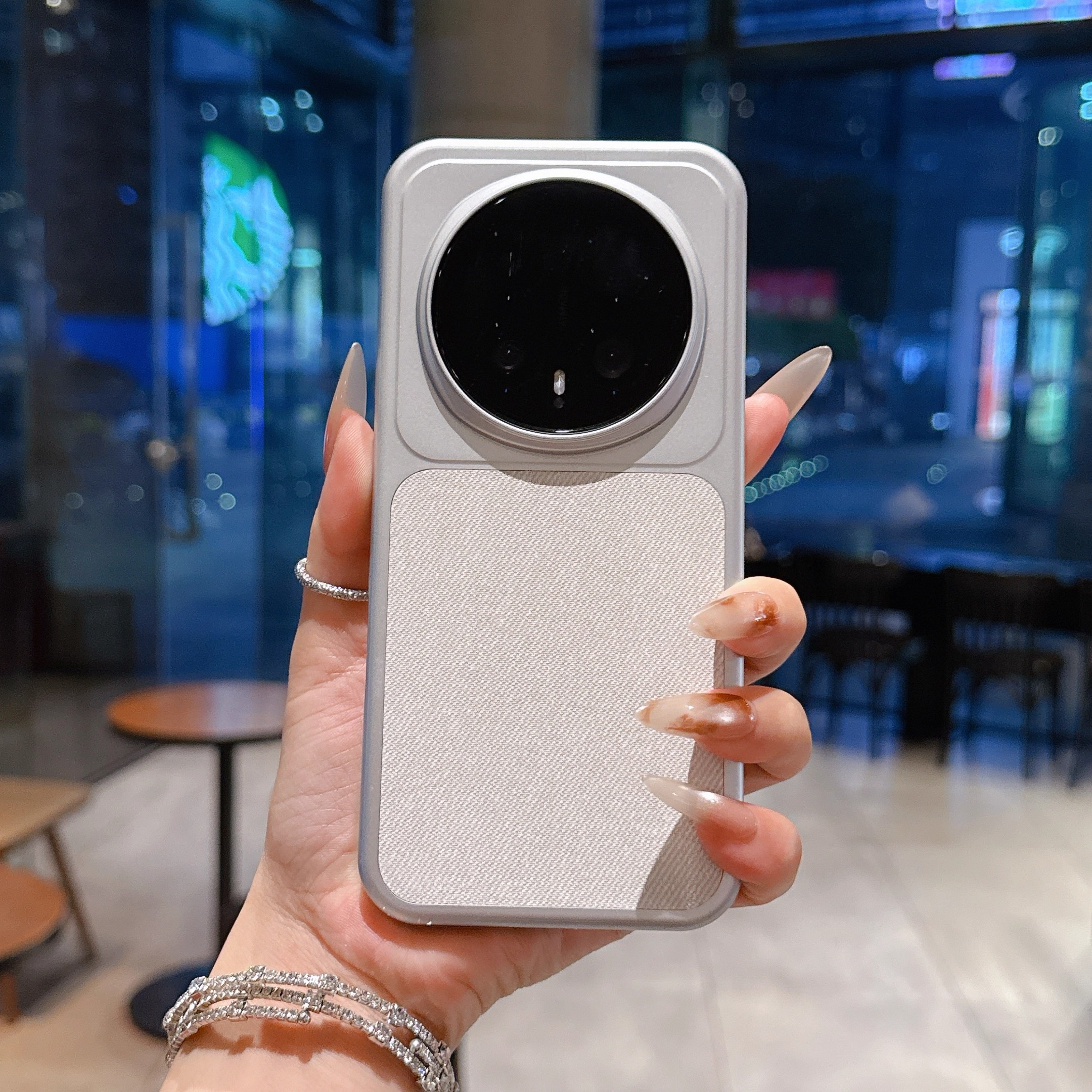 亚麻毛布料适用荣耀magic8秋冬高级感网红文艺风带磁吸防摔手机壳