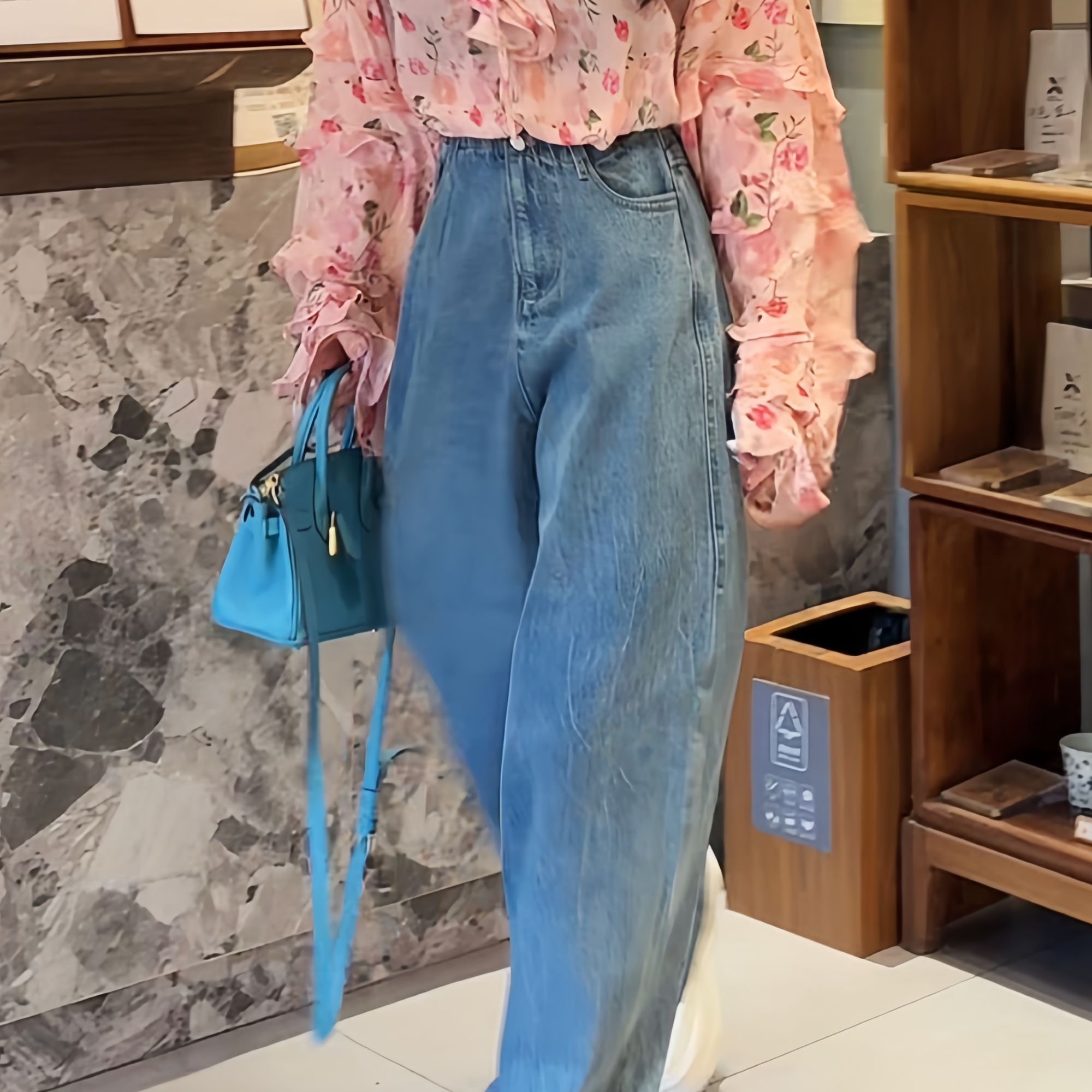 M家【版型~讲究】小众设计光版牛仔长裤