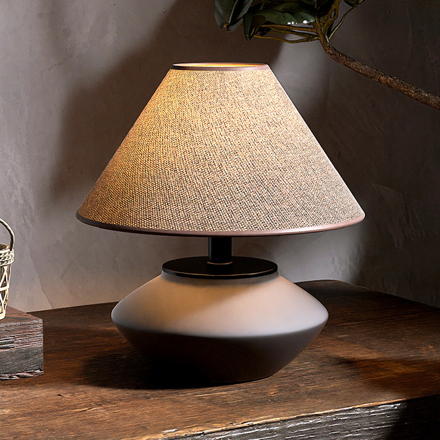 中古风陶瓷台灯现代新中式酒店民宿卧室床头灯日式侘寂风设计师灯