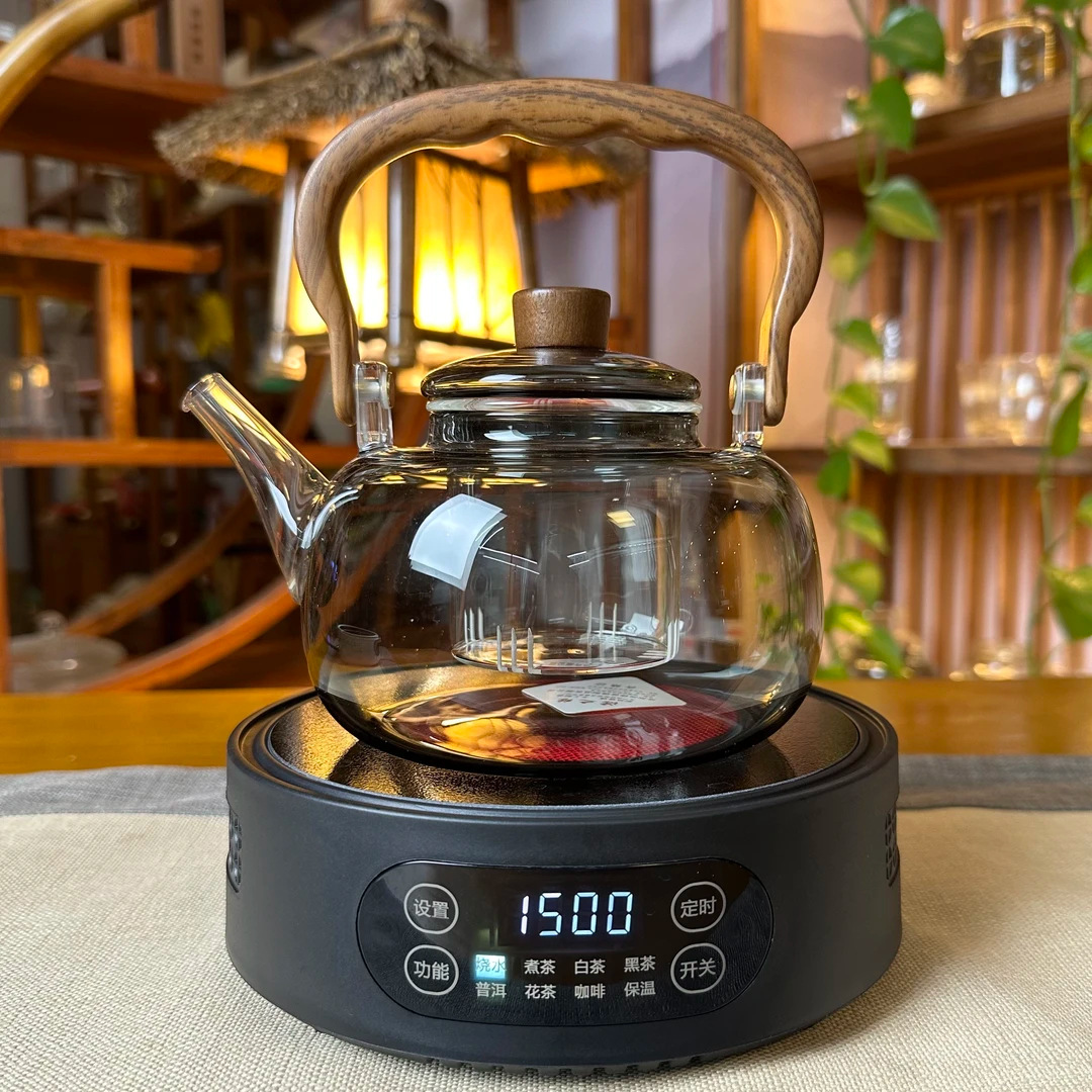 米厨1500瓦迷你电陶炉茶炉煮茶器家用多功能保温款V15定时