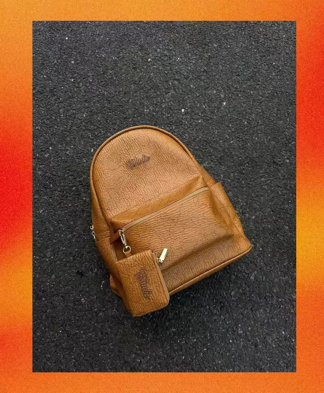 SHIJIUTAN联名Tt【曲线黄昏】原创设计男女通勤双肩包大容量背包