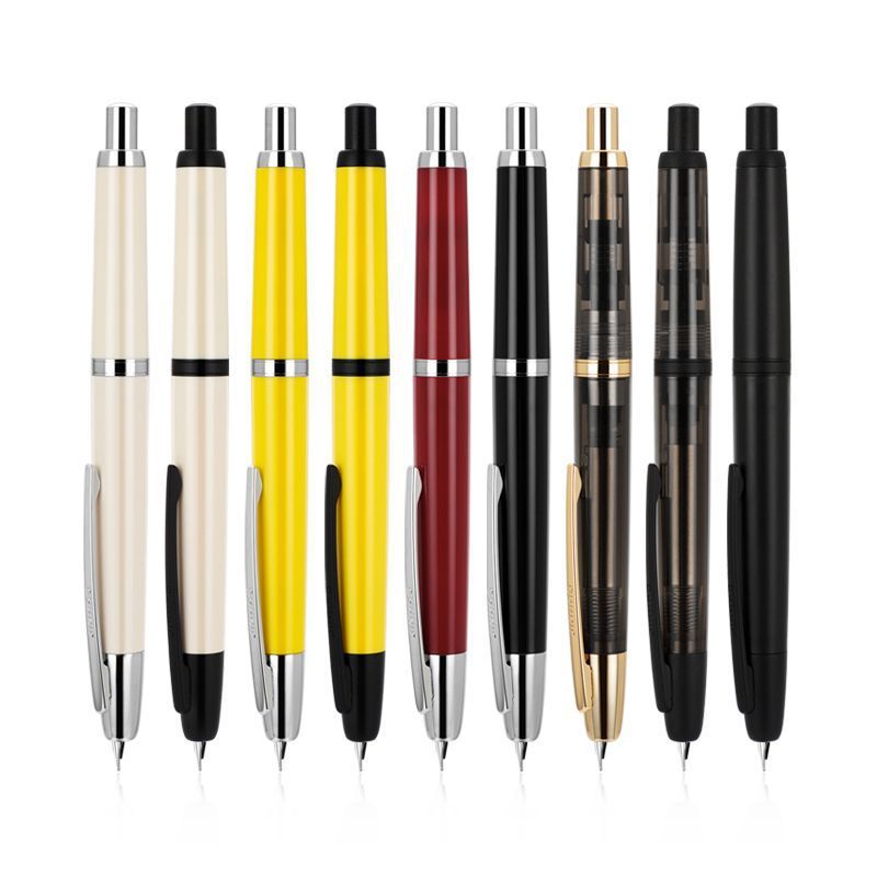 金豪20按动钢笔Capless款按压出尖正姿练字手感轻 带上墨器送墨水