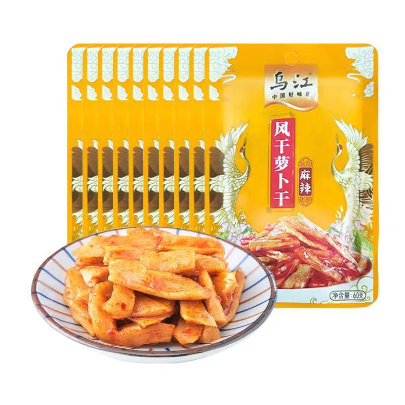 乌江榨菜麻辣萝卜干60g香脆麻辣萝卜干菜下饭菜涪陵上班族咸菜