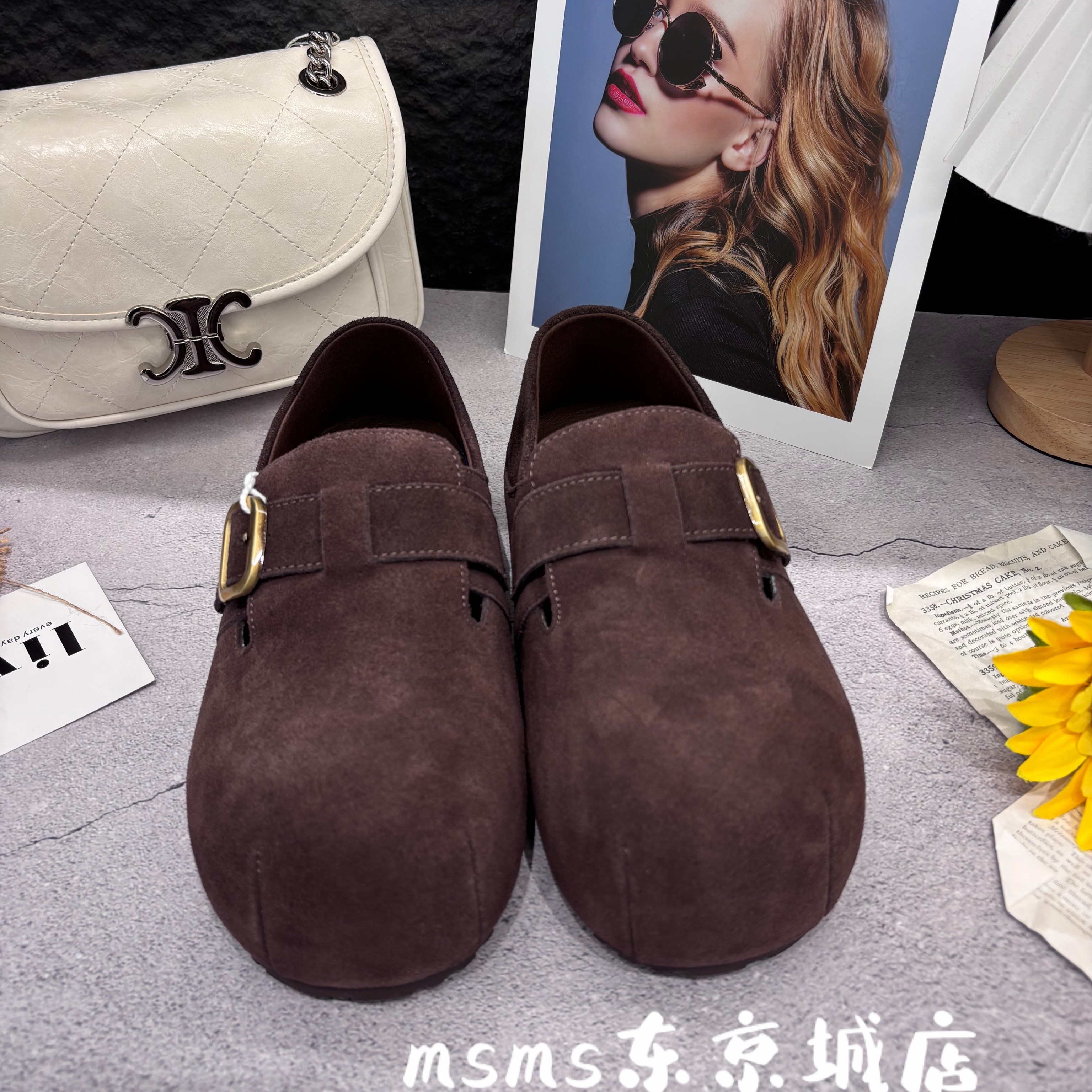 玛莎玛索早秋新款内增高博肯鞋女鞋