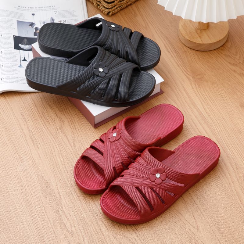 拖鞋居家女士夏季时尚外穿妈妈新款舒适厚底耐磨平底防滑软底休闲