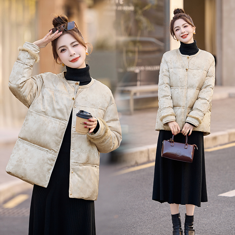 新中式风羽绒服女2025冬季新款高级感超好看独特漂亮短款厚外套