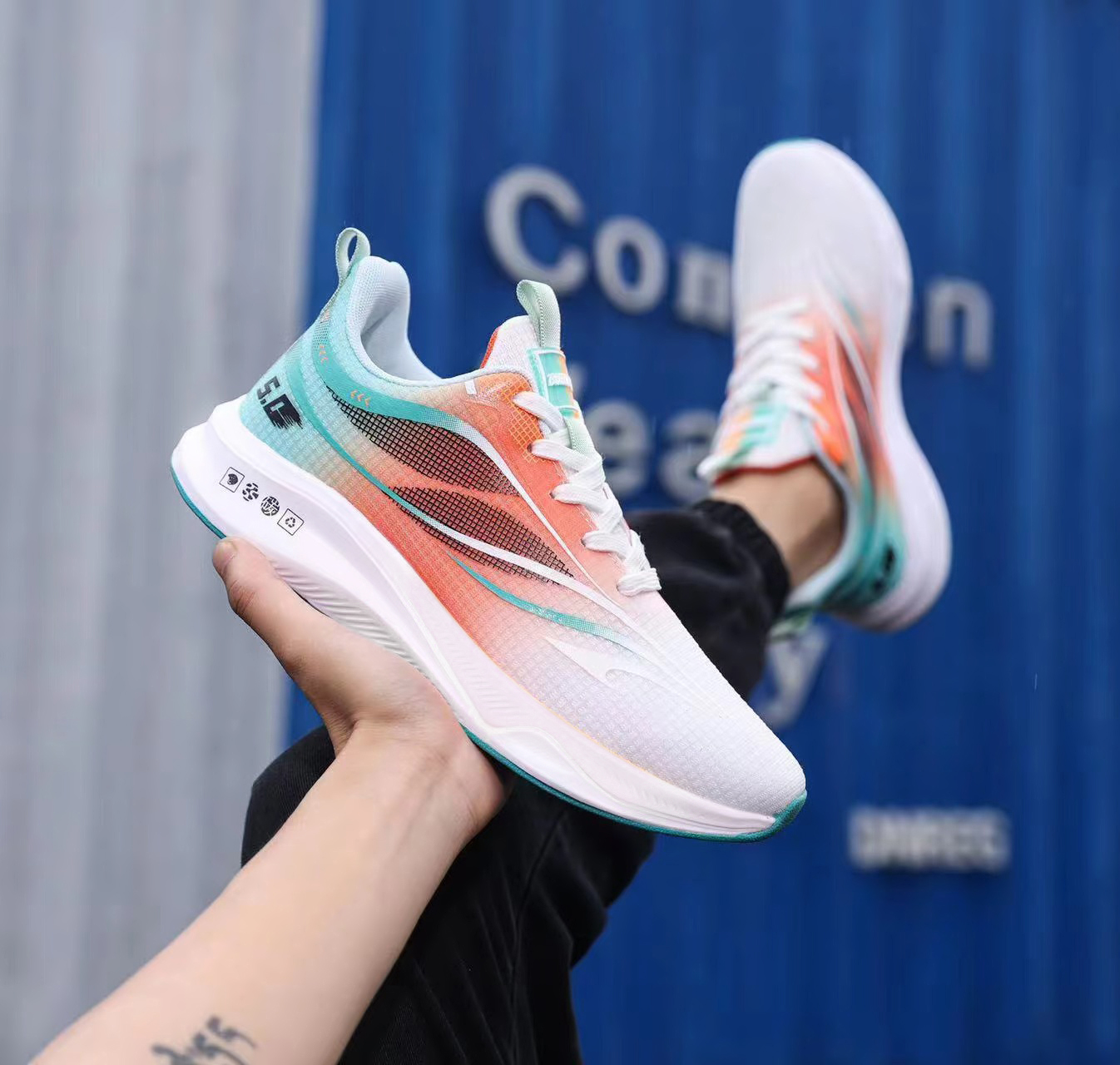 （步步高品牌）赤兔秋冬双网加厚男女跑步鞋舒适轻便透气运动鞋