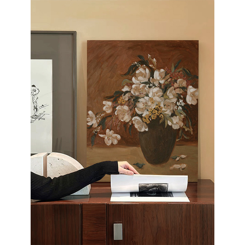 中古法式中古风格挂画挂画玄关客厅背景墙挂画装饰画