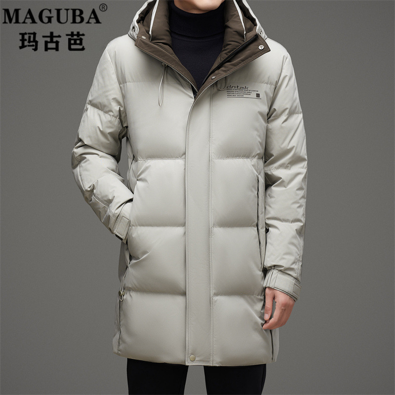 纪诗哲男装高寒男士羽绒服冬季新款连帽加厚简约户外潮流羽绒外套