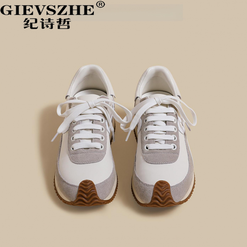纪诗哲厚底复古阿甘德训鞋女2025秋季新款时尚百女式复古阿甘德训