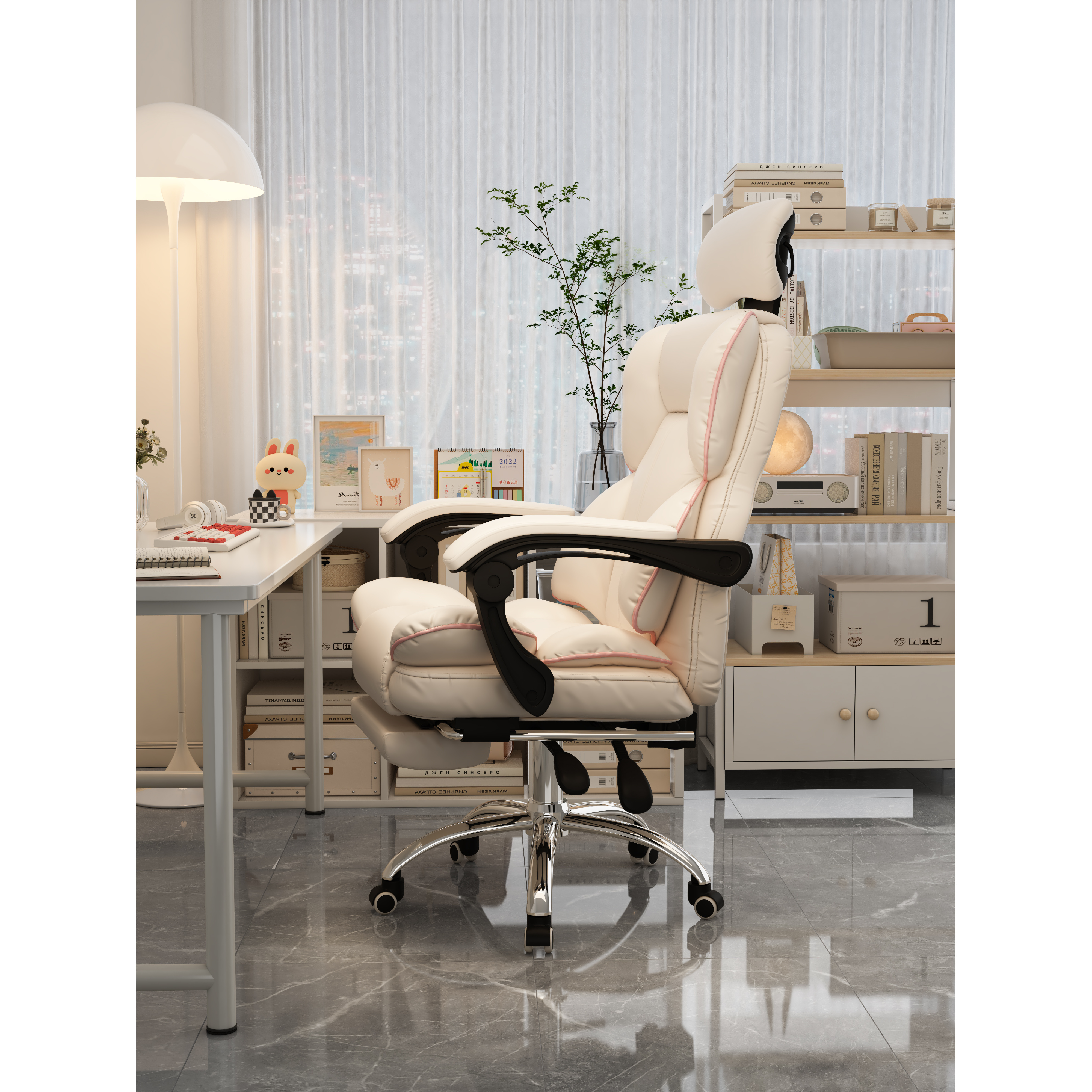 电脑椅子靠背椅家用舒适久坐办公椅老板椅宿舍大学生电竞座椅转椅