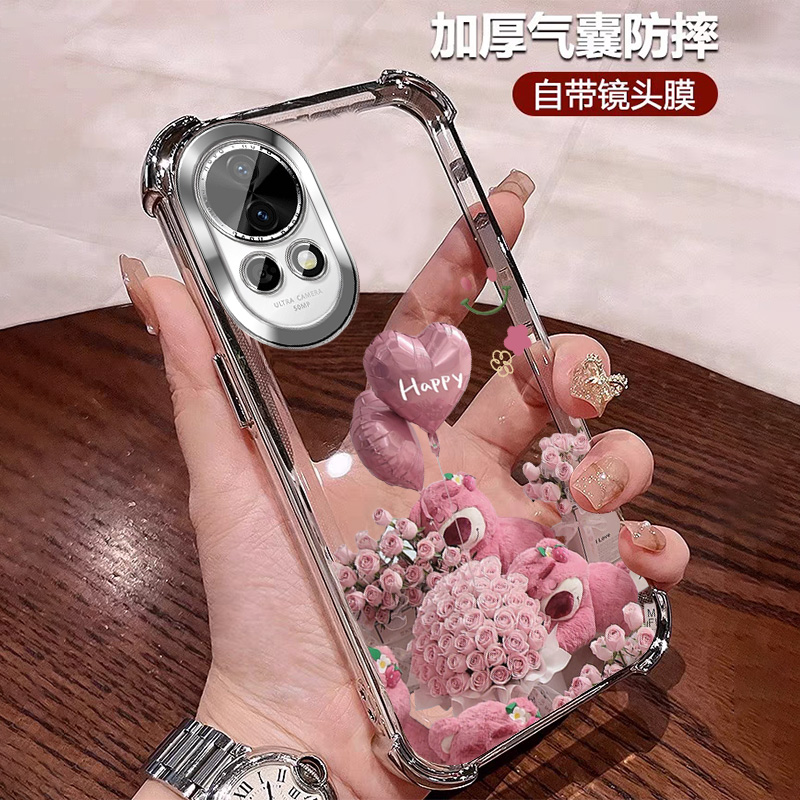 适用华为nova12手机壳透明小众可爱nova12ultra/pro镜头全包硅胶