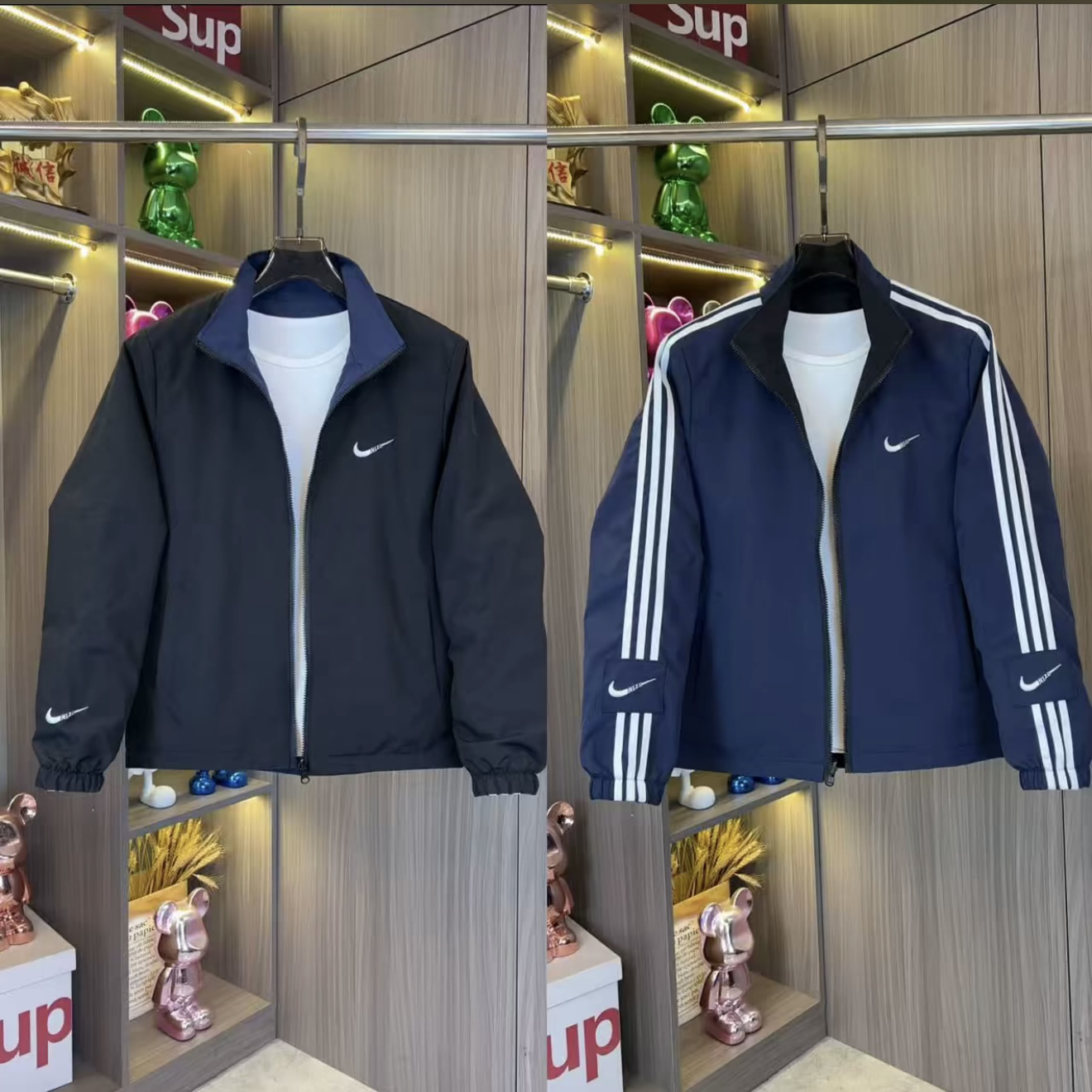 【双面服】秋季新款刺绣自带百搭休闲时尚夹克春秋外套1063