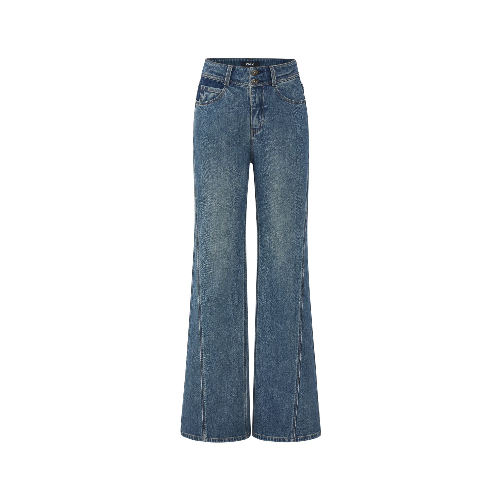 ONLY2026春季新款高腰喇叭裤潮流休闲百搭显瘦牛仔裤女|126132070