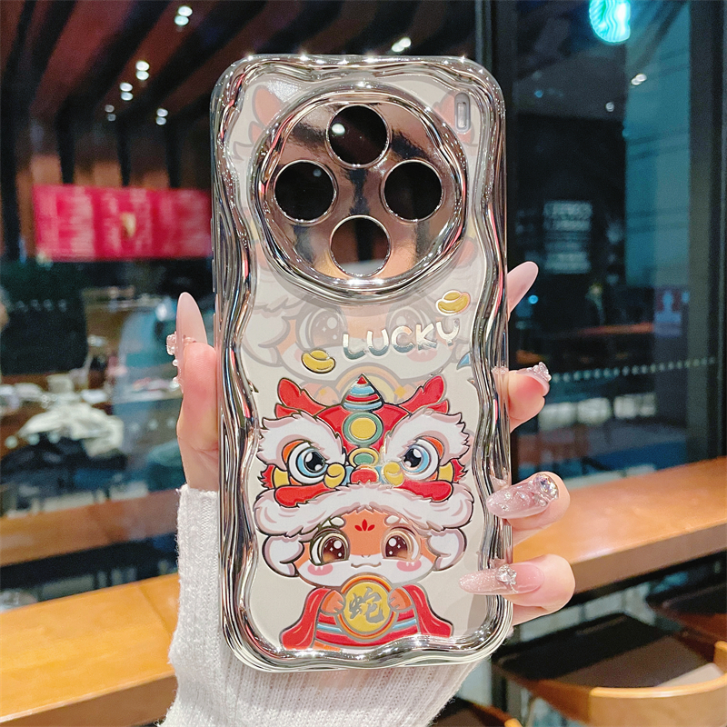 （vivoX100系列）电镀曲边纹适用vivoX100/vivoX100Pro/X100s手机壳