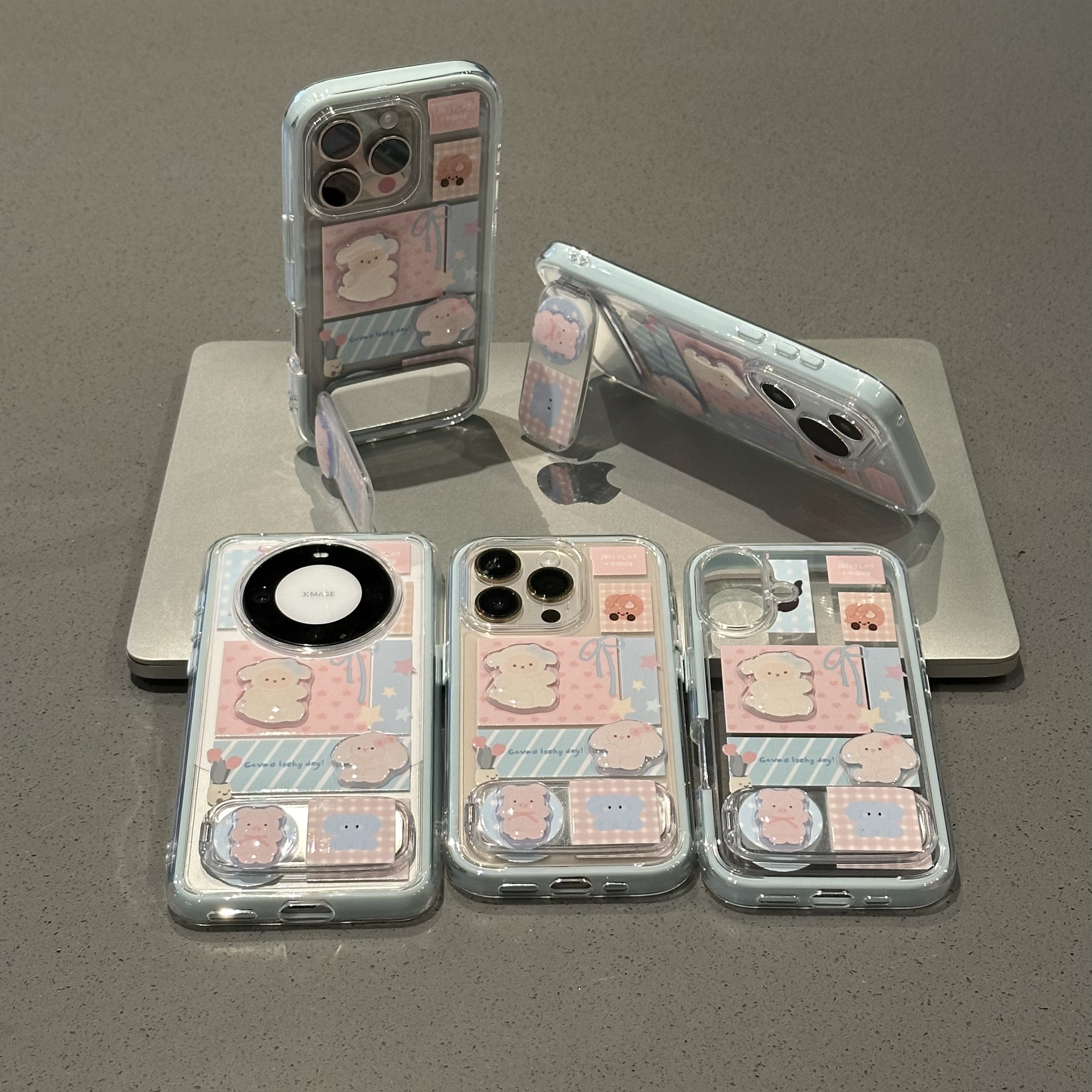 欧克里里大象邦尼兔贴片支架适用苹果16手机壳华为vivo小米15oppo