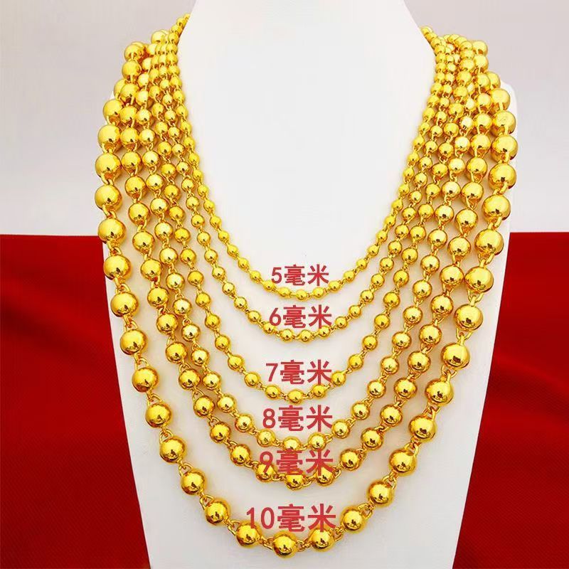 合金项链 圆珠项链光珠时尚经典精美百搭大气精致不掉色