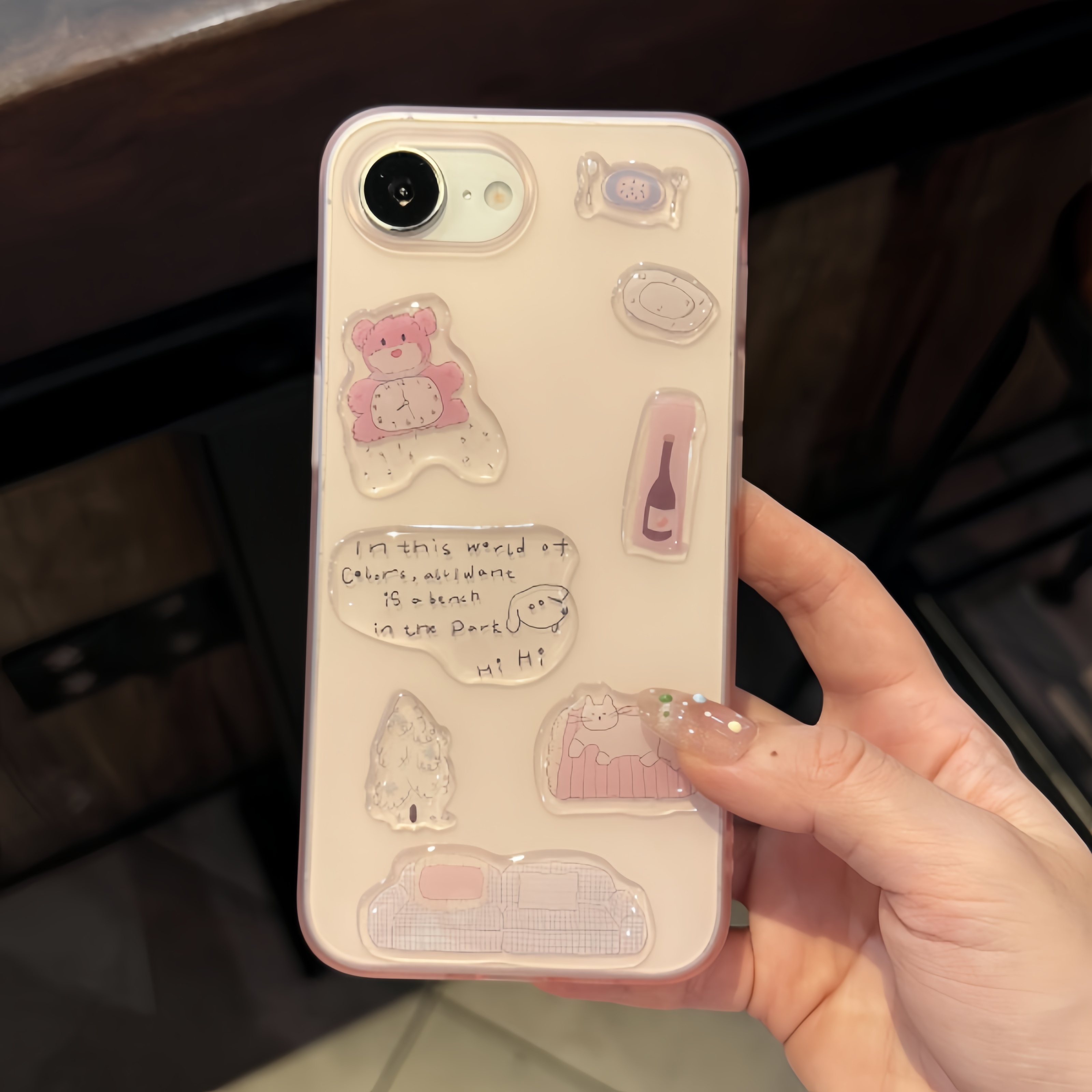可爱贴纸适用于苹果16e手机壳iPhone17promax防摔15plus/14/13